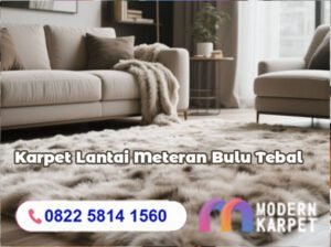 Karpet Lantai Meteran Bulu Tebal