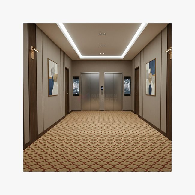 Distributor Karpet Brushfield Beige-Red