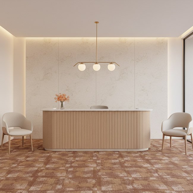 Karpet Tile Milford Sound Brown Beige