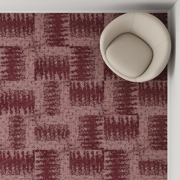 Karpet Tile Hyde Park Maroon