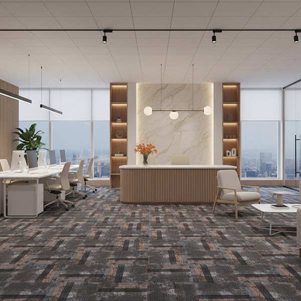 Karpet Tile Milford Sound Multi Grey