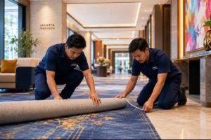 pasang karpet hotel